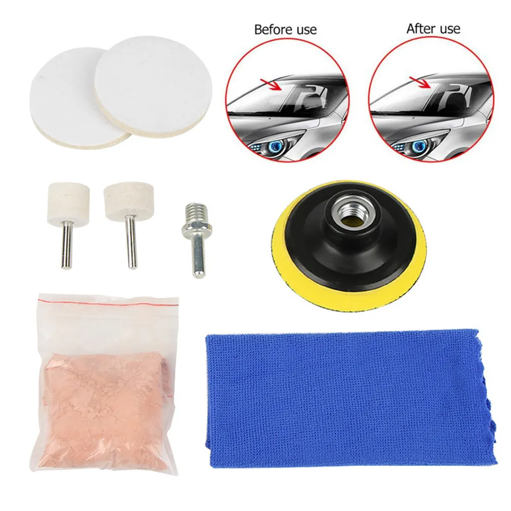 Universal Car Glass Granite Polishing Kit Practical Windscreen Repair And  Scratch Remover Set For Windows From Ordermix, $10.81